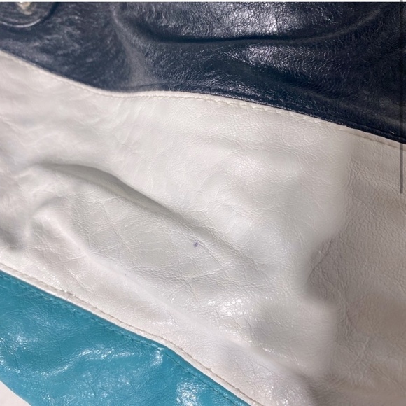 5/$25 Payless Shoe Source Colour Block Faux Leather Hobo Bag Shoulder Bag Purse - Picture 3 of 14